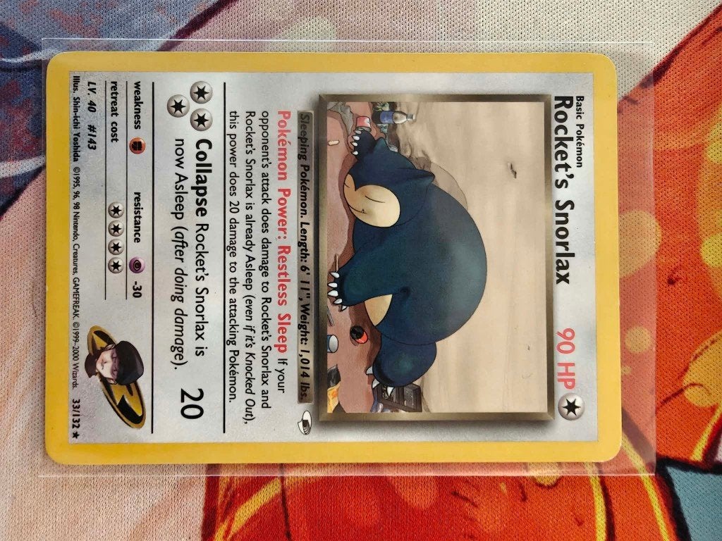 Rocket's Snorlax Gym Heroes 33/132, Enlèvement ou Envoi, Neuf, Cartes en vrac