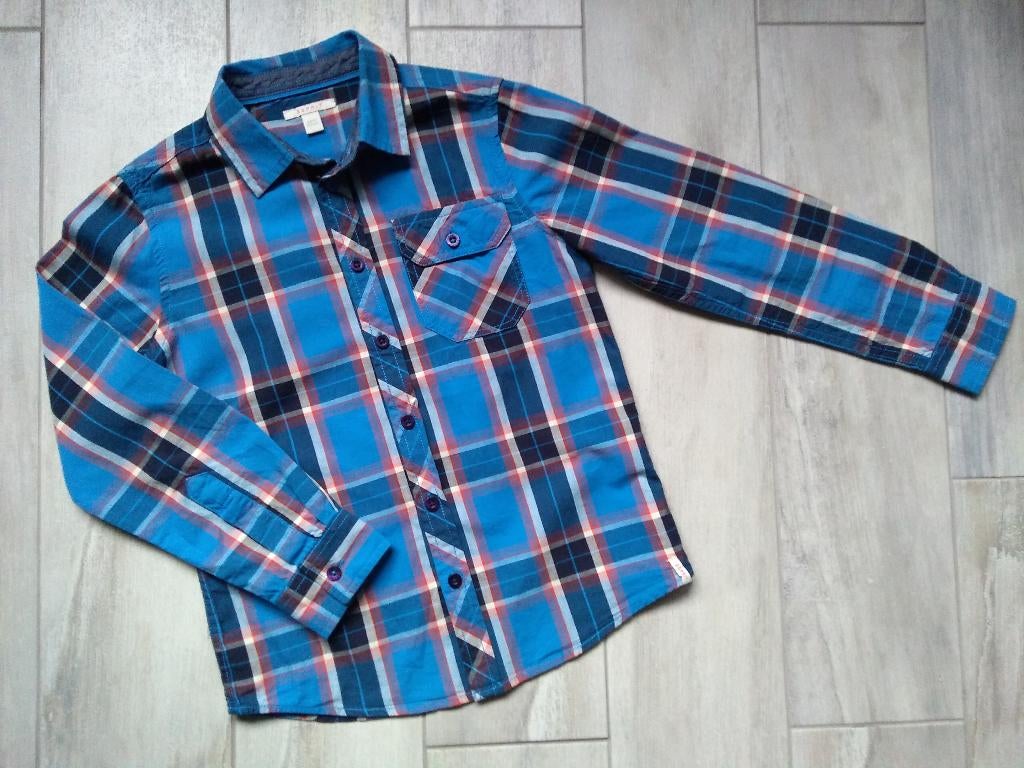 ★ M128/134 - Hemd esprit, Kinderen en Baby's, Kinderkleding | Maat 128, Zo goed als nieuw, Jongen, Overhemd of Blouse, Ophalen of Verzenden