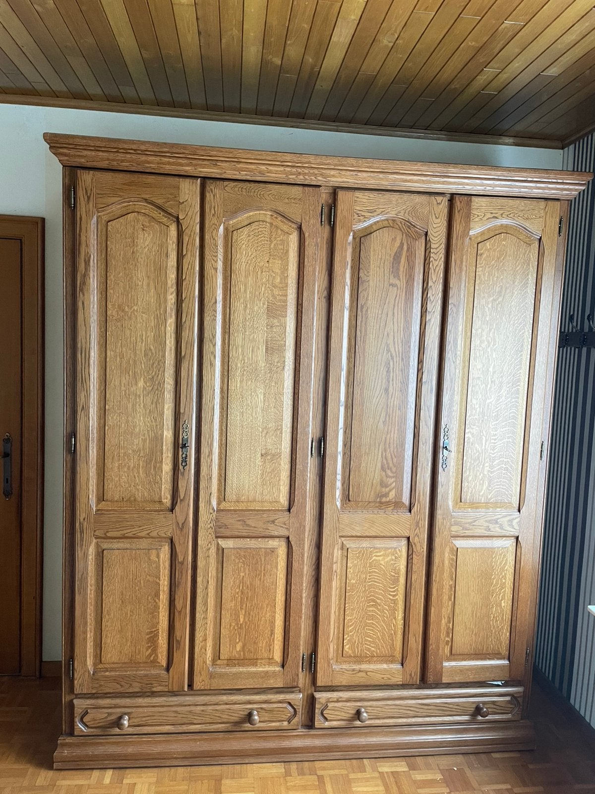 Kast eik, Ophalen, Gebruikt, 150 tot 200 cm, Eikenhout
