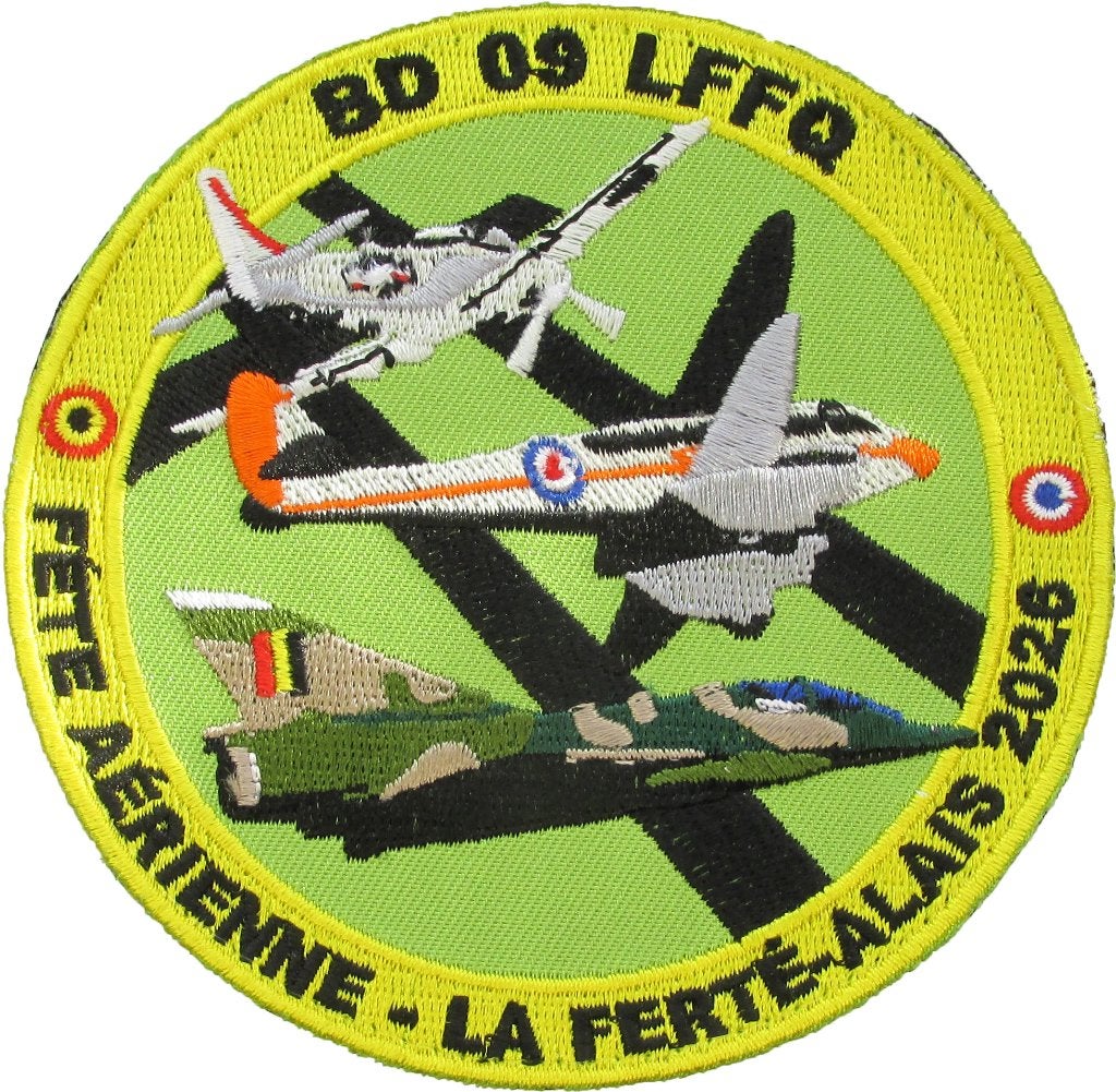 Patch Meeting Aérienne 'La Ferté-Alais' with Team BD 09, Verzenden, Luchtmacht, Embleem of Badge