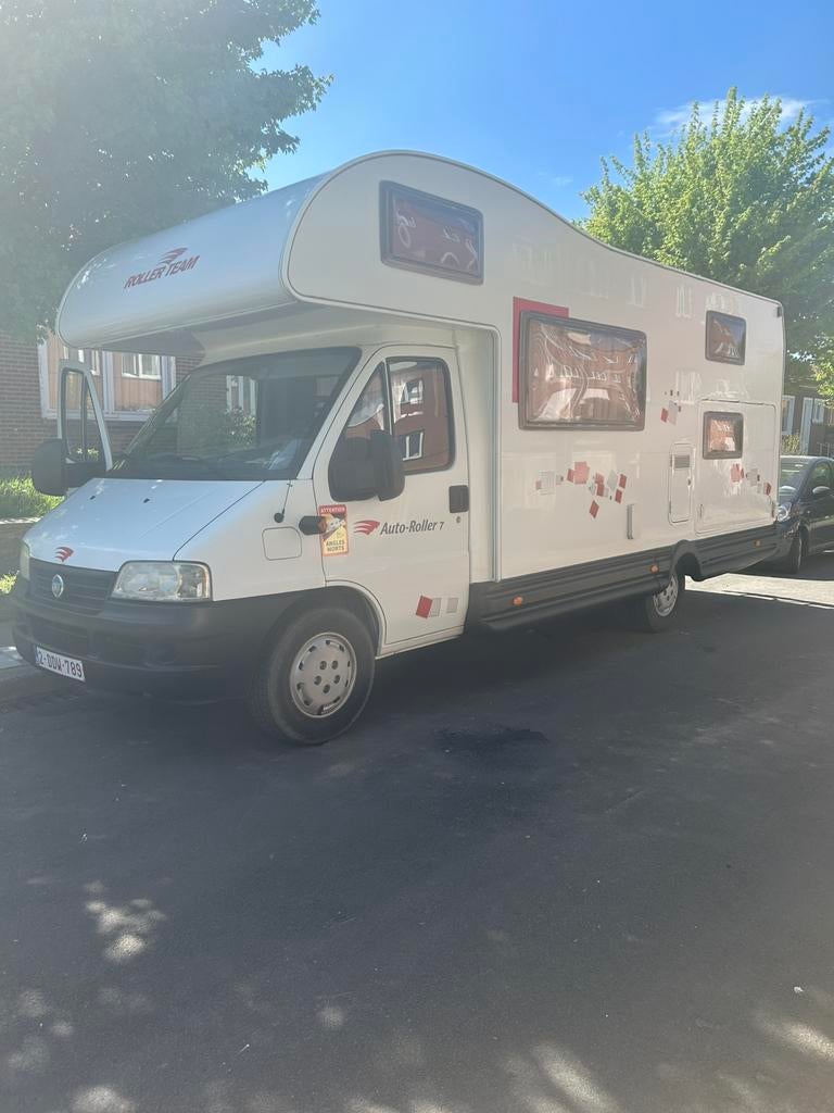 Camping car Fiat ducato 7 ceintures, Caravans en Kamperen, Mobilhomes, Particulier, Douche, Fiat