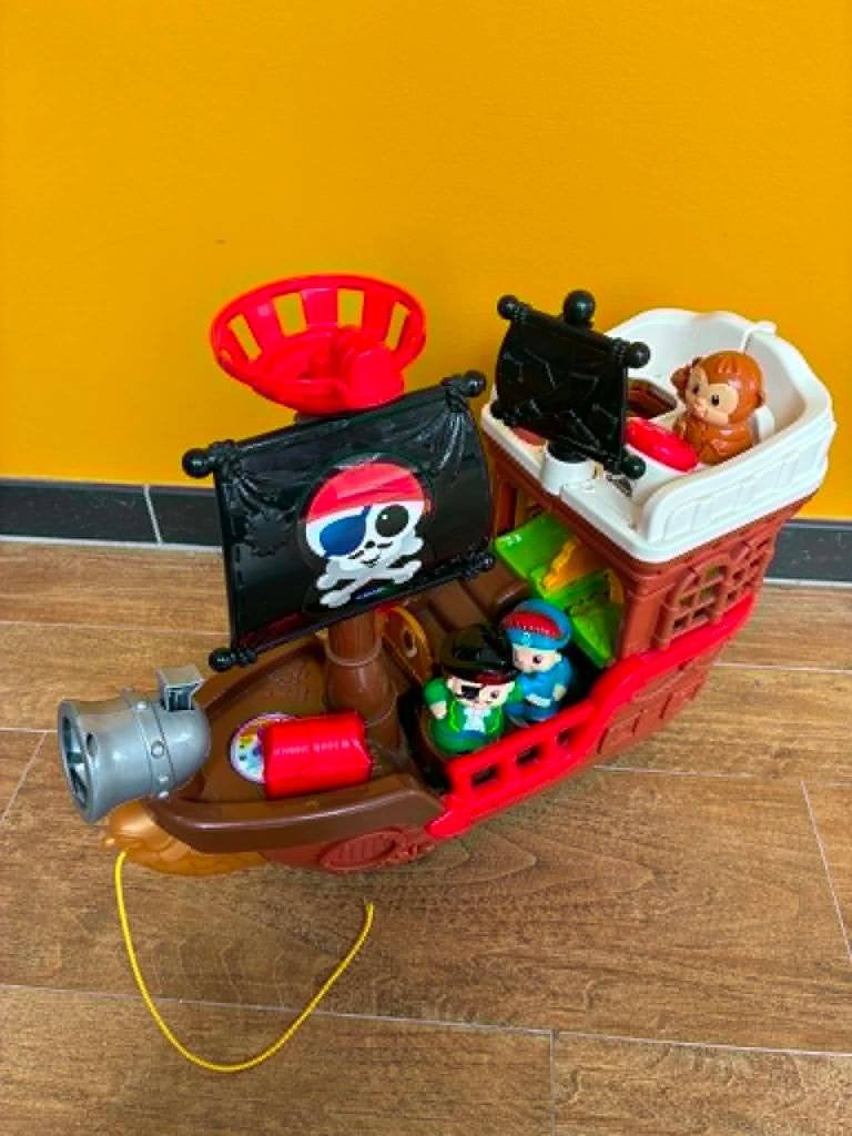 Fisher Price piratenschip, Ophalen, Zo goed als nieuw, Speelset