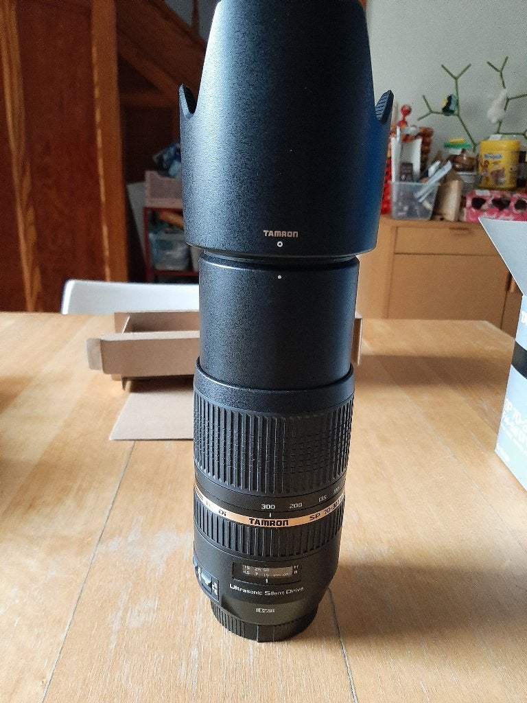 Tamron SP 70-300mm F/4-5.6 Di VC USD (A005E) – Canon EF, TV, Hi-fi & Vidéo, Enlèvement, Utilisé, Téléobjectif, Zoom