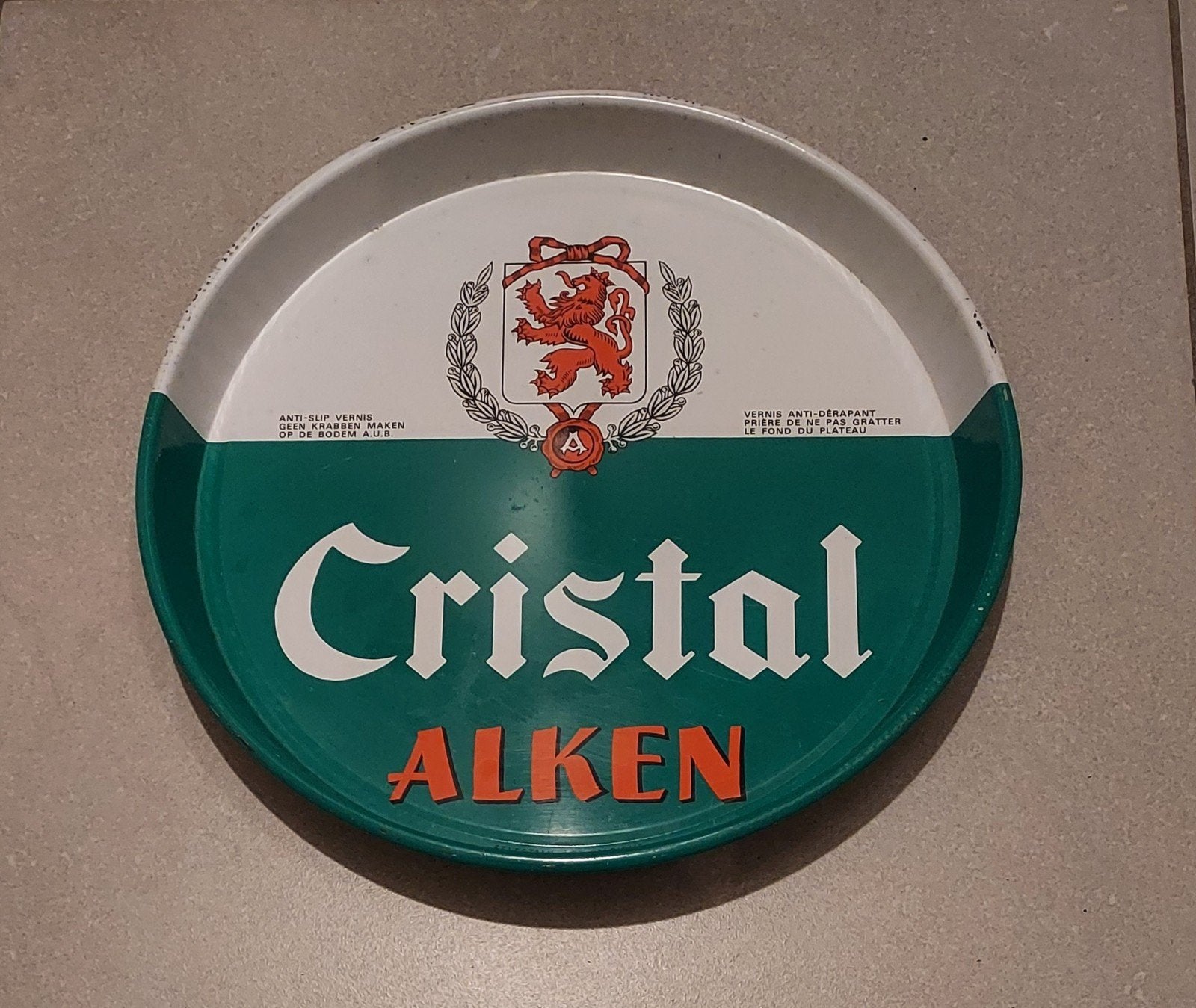 oud dienblad Cristal Alken, Verzamelen, Ophalen of Verzenden