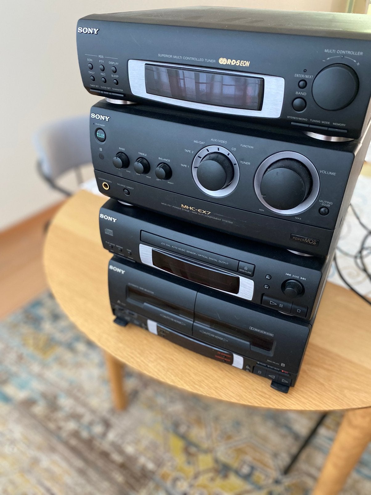 Sony radio toren mhc ex 7 mini hifi, Audio, Tv en Foto, Stereoketens, Tuner of Radio, Zo goed als nieuw, Sony, Losse componenten