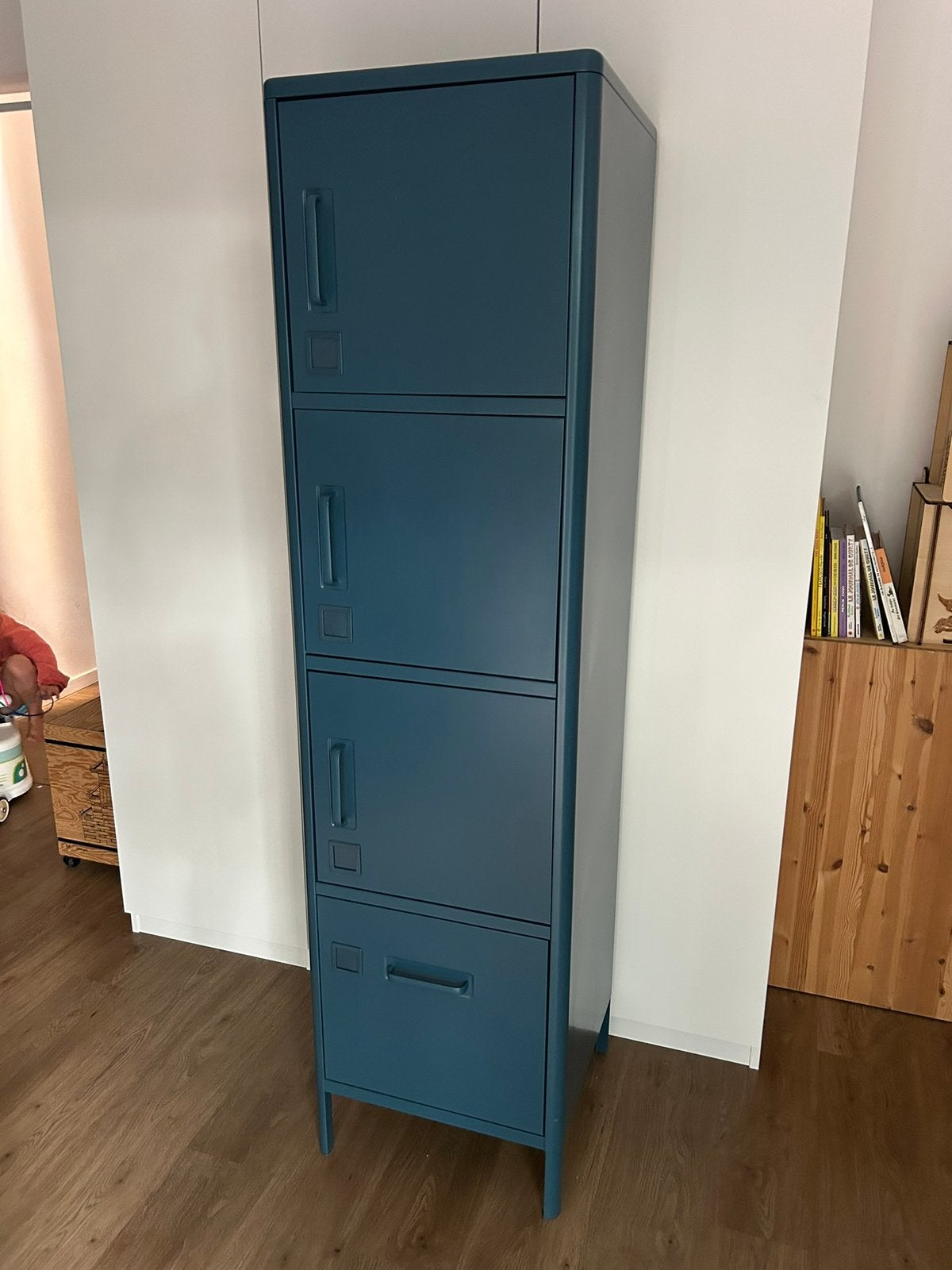 IKEA IDÅSEN metalen kast – donkerblauw, Huis en Inrichting, Ophalen, Gebruikt