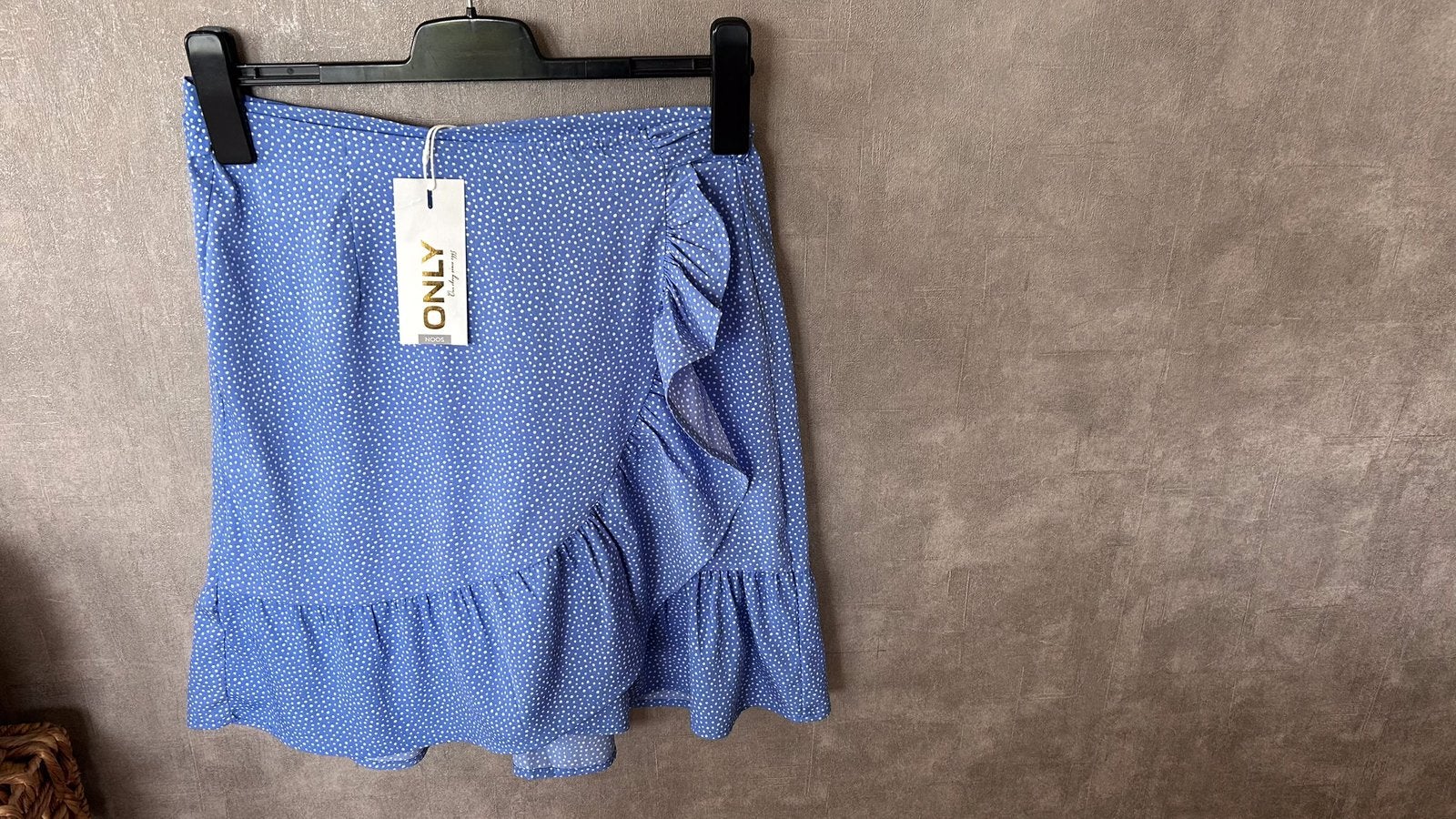 Jupe bleue à pois — taille M (UNIQUEMENT), Neuf, Taille 38/40 (M), Enlèvement ou Envoi, Au-dessus du genou