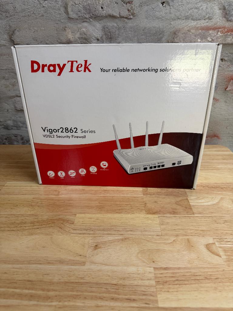 Te koop: DrayTek Vigor 2862 – nieuw in verpakking, Computers en Software, Routers en Modems, Nieuw, Router met modem, Ophalen of Verzenden