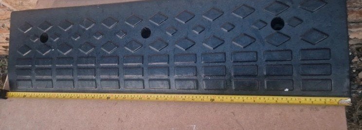 Rampe d'accès en caoutchouc, Enlèvement, Utilisé