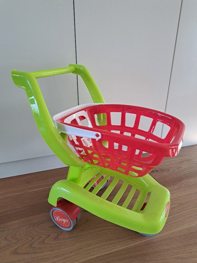 Winkelkarretje, Ophalen, Zo goed als nieuw, Kunststof, Speelkeuken-accessoire