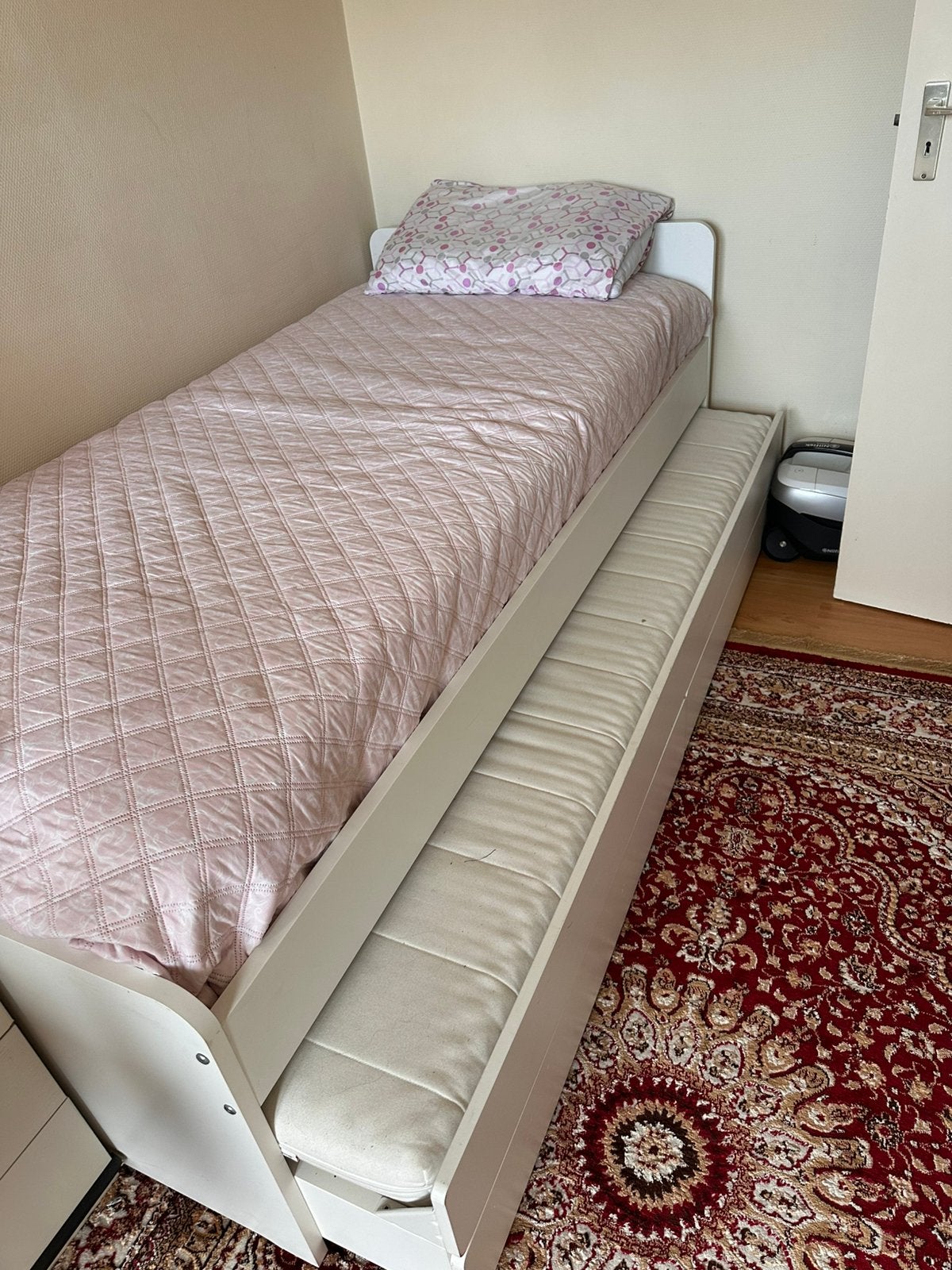 Tweepersoonsbed met opbergruimte, met 2 matrassen, Ophalen, Gebruikt