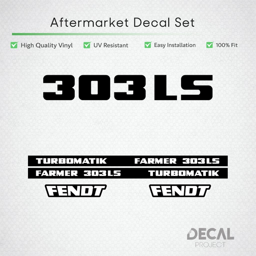 Autocollants de rechange Fendt 303 - 305, Envoi
