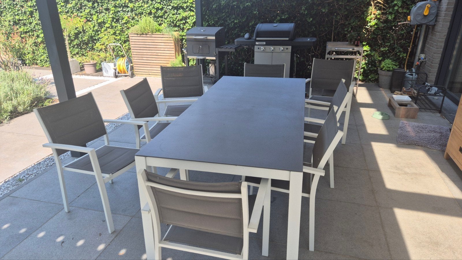 table et 8 chaises, Jardin & Terrasse, Ensembles de jardin, Enlèvement, Utilisé