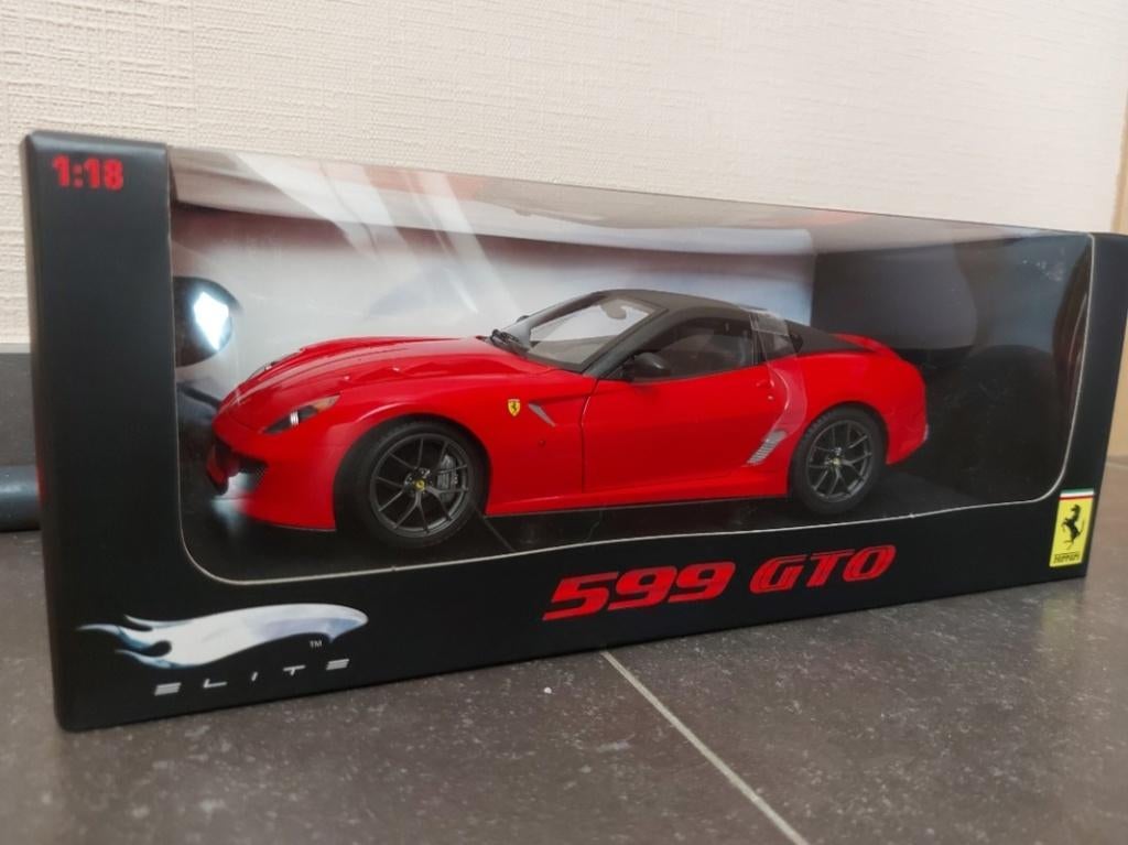 Ferrari 599 GTO, Hobby & Loisirs créatifs, Voitures miniatures | 1:18, Enlèvement ou Envoi, Neuf, Voiture, Hot Wheels