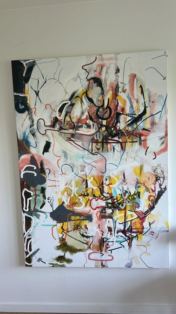 Blue Matter (olieverf) van Willem Vermeersch, Antiek en Kunst, Ophalen