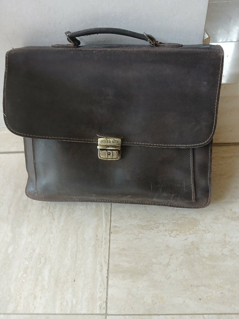Boekentas uit leder Arthur&Aston, Bijoux, Sacs & Beauté, Enlèvement, Utilisé, Cuir