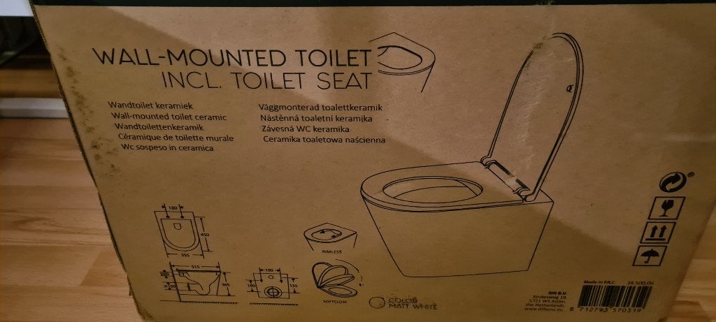 WC suspendu blanc Differnz NOUVEAU, Enlèvement, Neuf, Toilettes