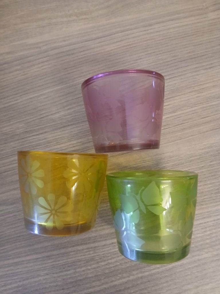 3 bougeoirs ou photophores, Maison & Meubles, Enlèvement, Neuf
