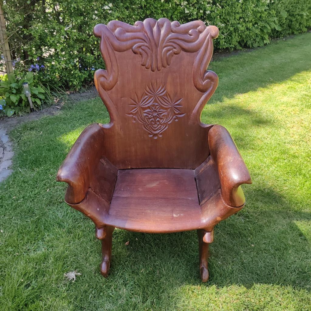 Massief houten plooibare stoel, Ophalen
