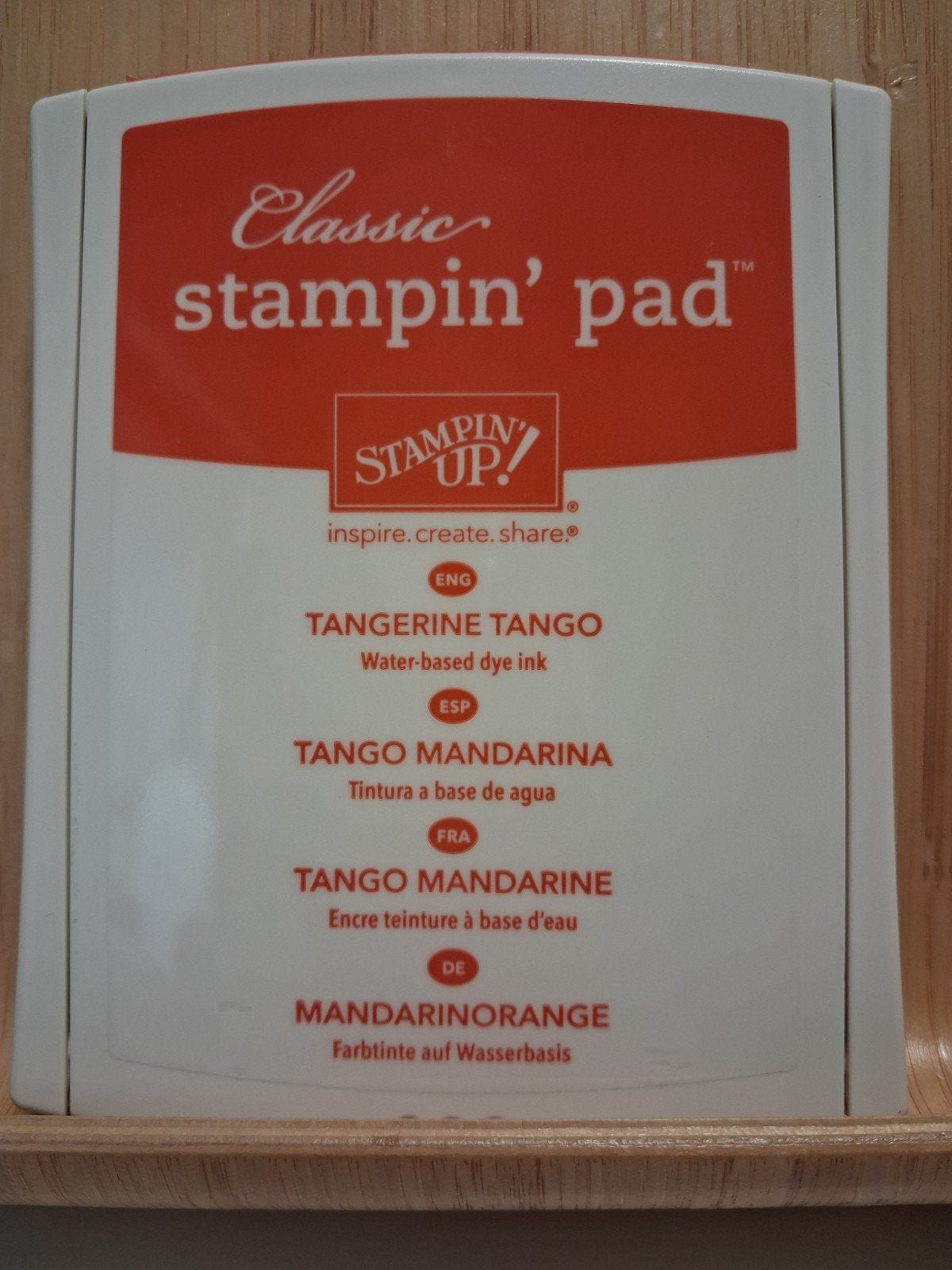Stampin Up - inktflesje + stempelkussen Tangerine Tango, Ophalen