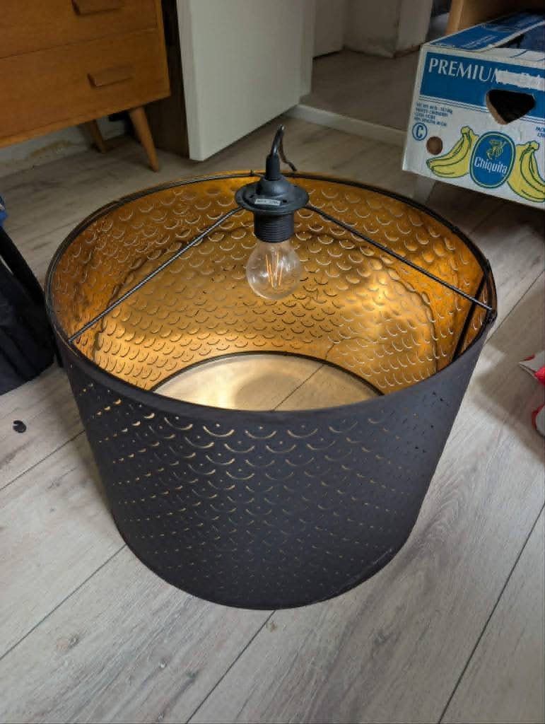 hanglamp, Ophalen, Kunststof, E27 (groot), Zo goed als nieuw