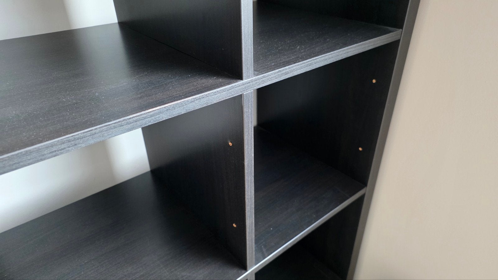 KALLAX ikea kast - zwartbruin - 16 vakken, Ophalen, Gebruikt