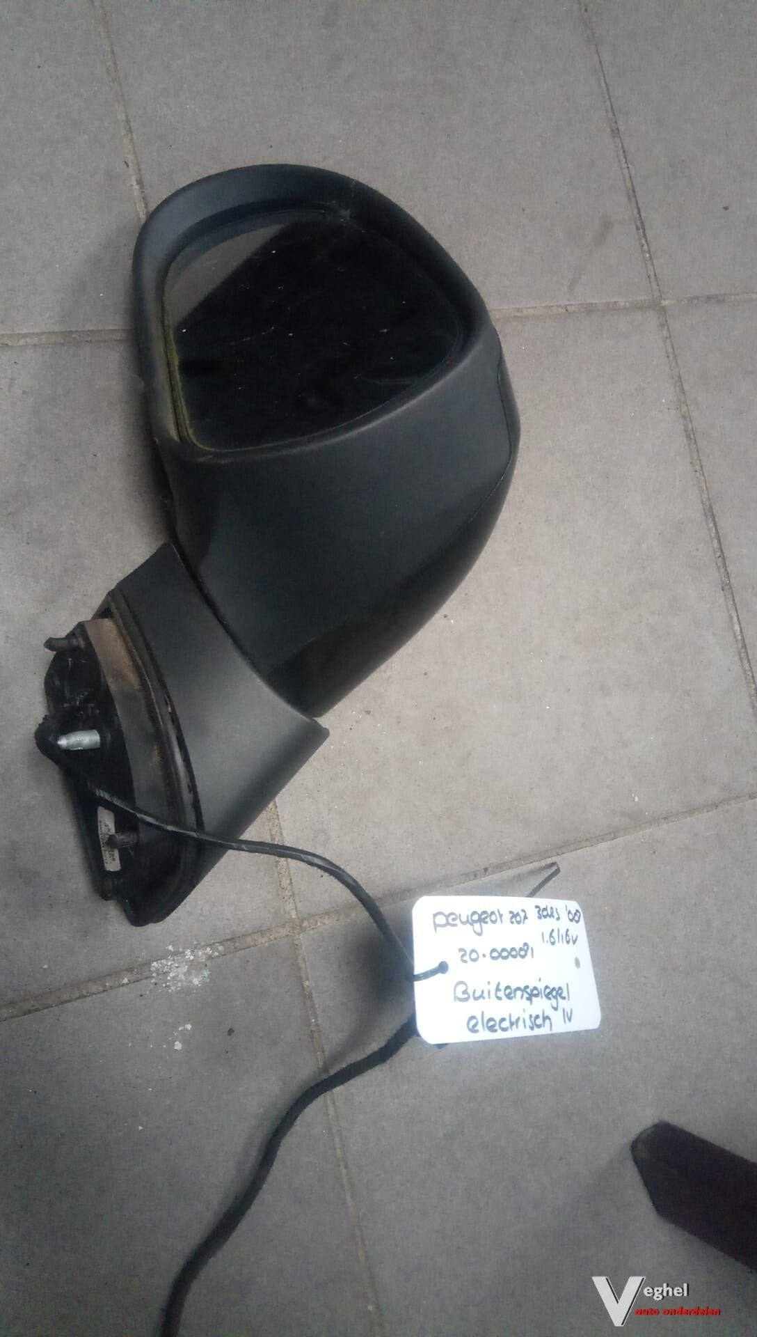Buiten spiegel lv Peugeot 207 elektrische, -, Utilisé, -, -