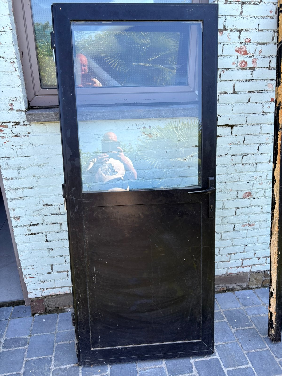 Buitendeur, Doe-het-zelf en Bouw, Ophalen, Kunststof, Gebruikt, 80 tot 100 cm