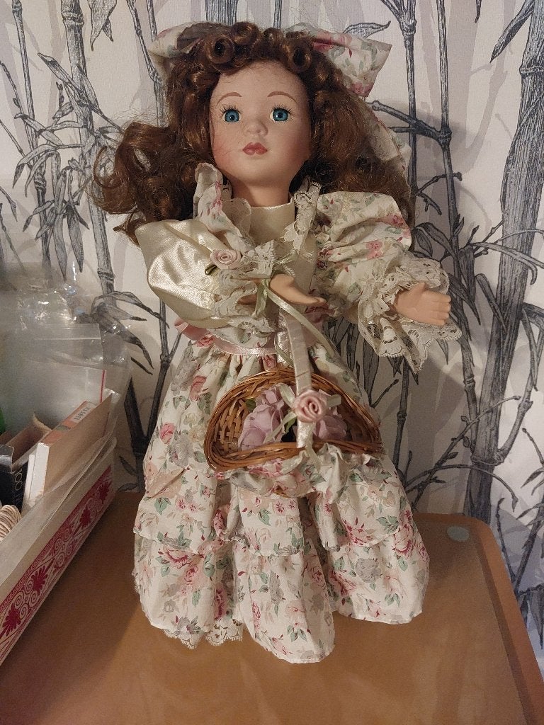Poupée de collection porcelaine, Collections, Enlèvement ou Envoi, Utilisé, Poupée