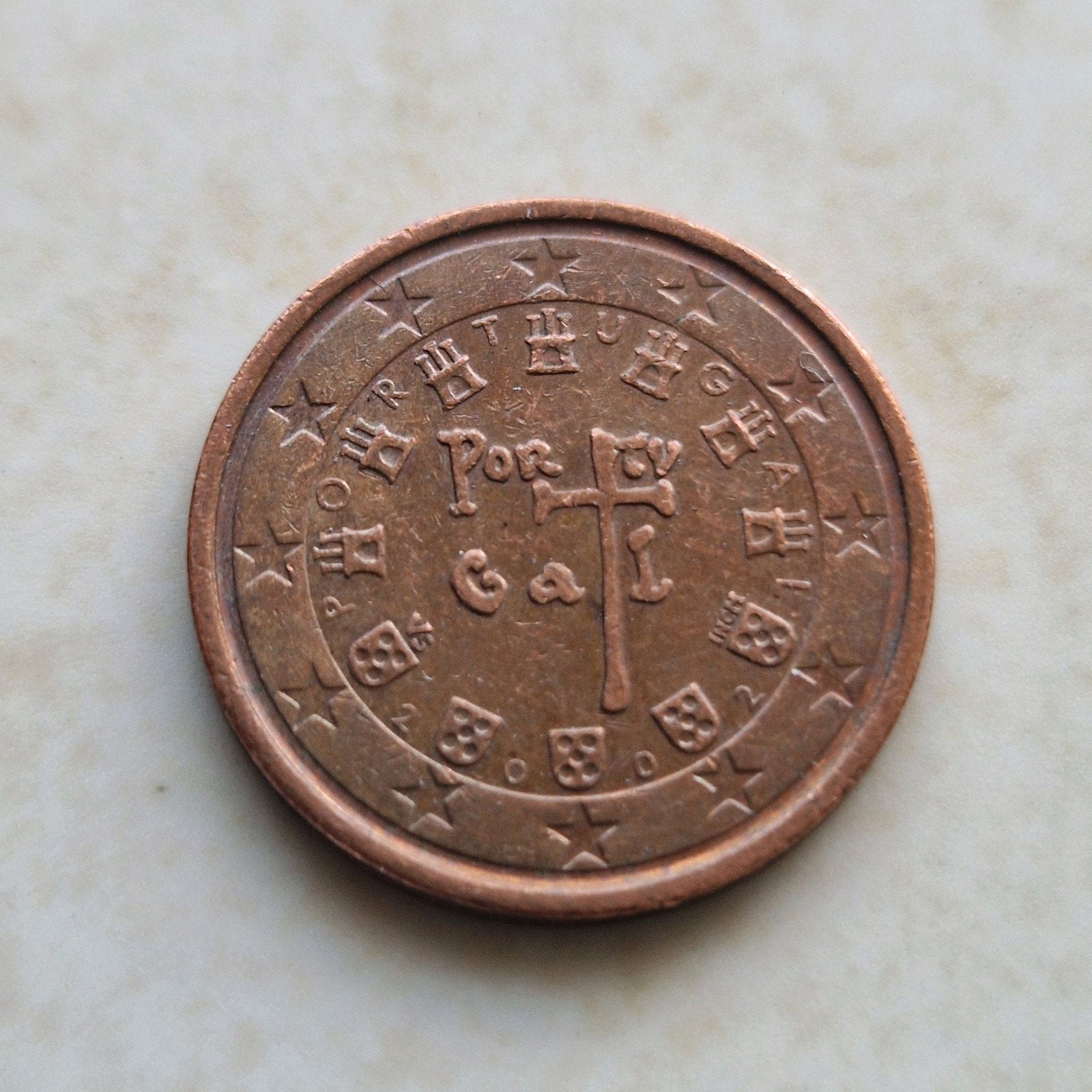 2002 Portugal , 2 Euro Cent Coin, Ophalen of Verzenden, Portugal, 2 euro