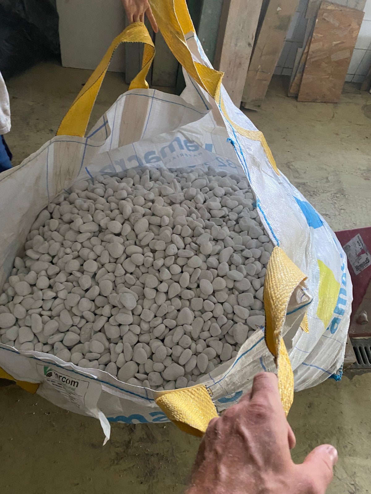 Witte keien, Ophalen, Nieuw