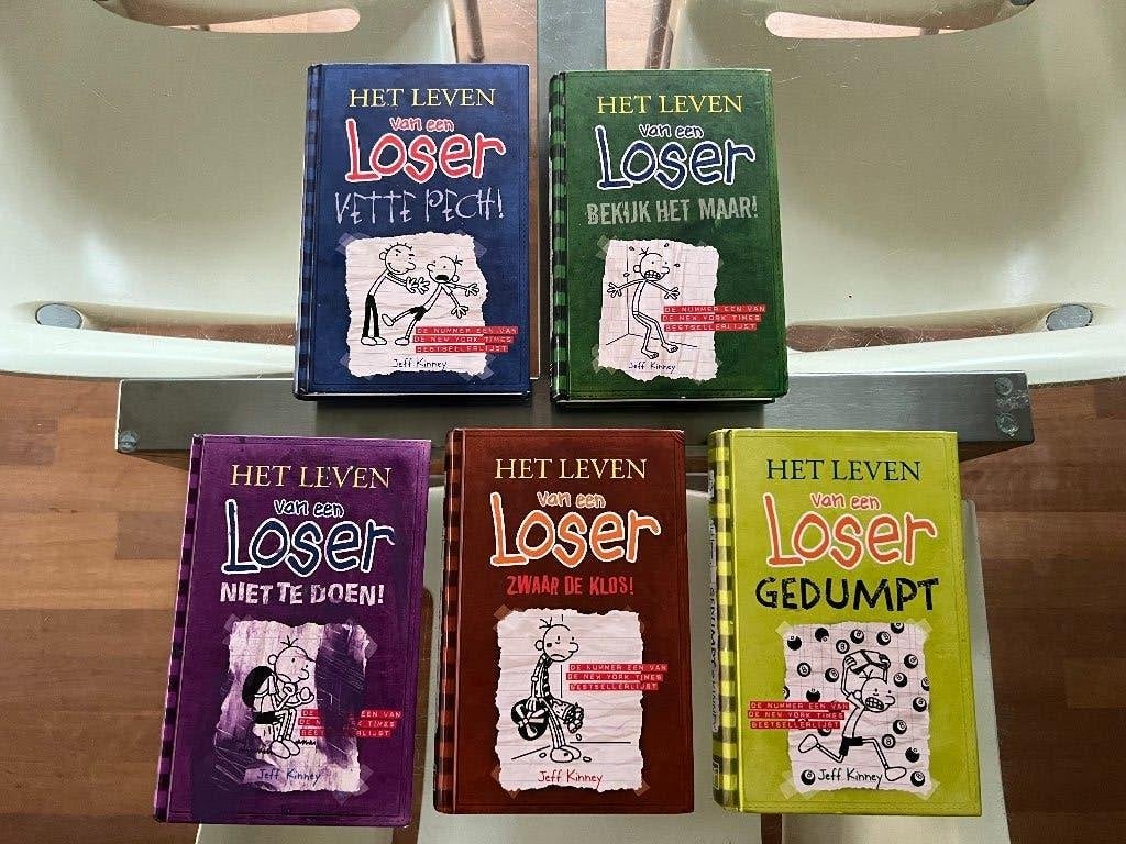 5 boeken Het leven van een loser, Boeken, Ophalen, Zo goed als nieuw, Jeff Kinney