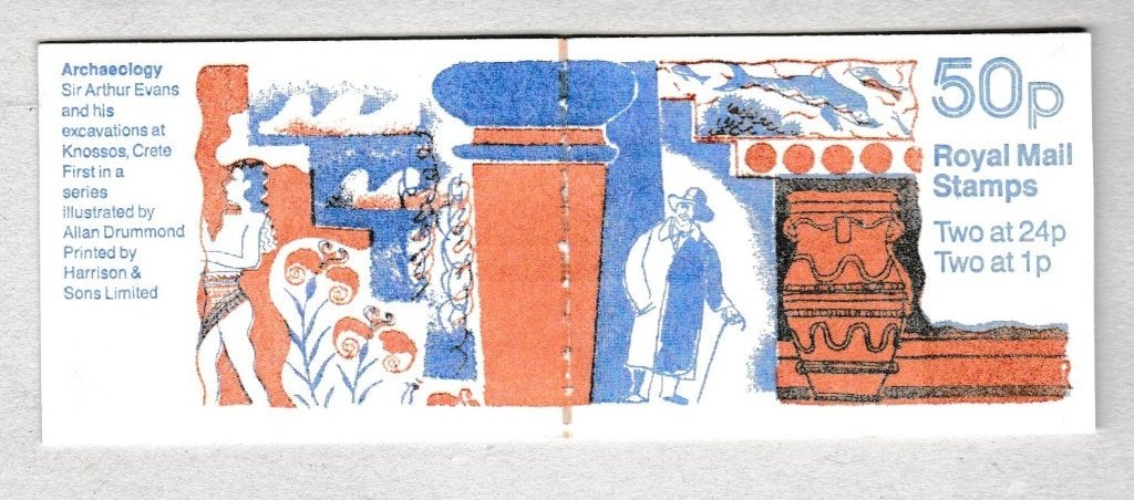 GB 1991 Brochure SG FB59 Arthur Evans à Knossos **, Timbres & Monnaies, Timbres | Europe | Royaume-Uni, Non oblitéré, Envoi
