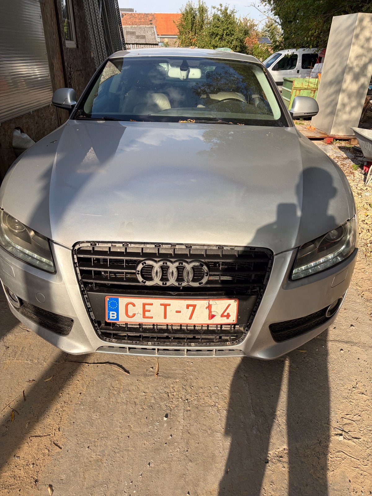 Audi A5, Auto's, Beige, Leder, Particulier, Zilver of Grijs