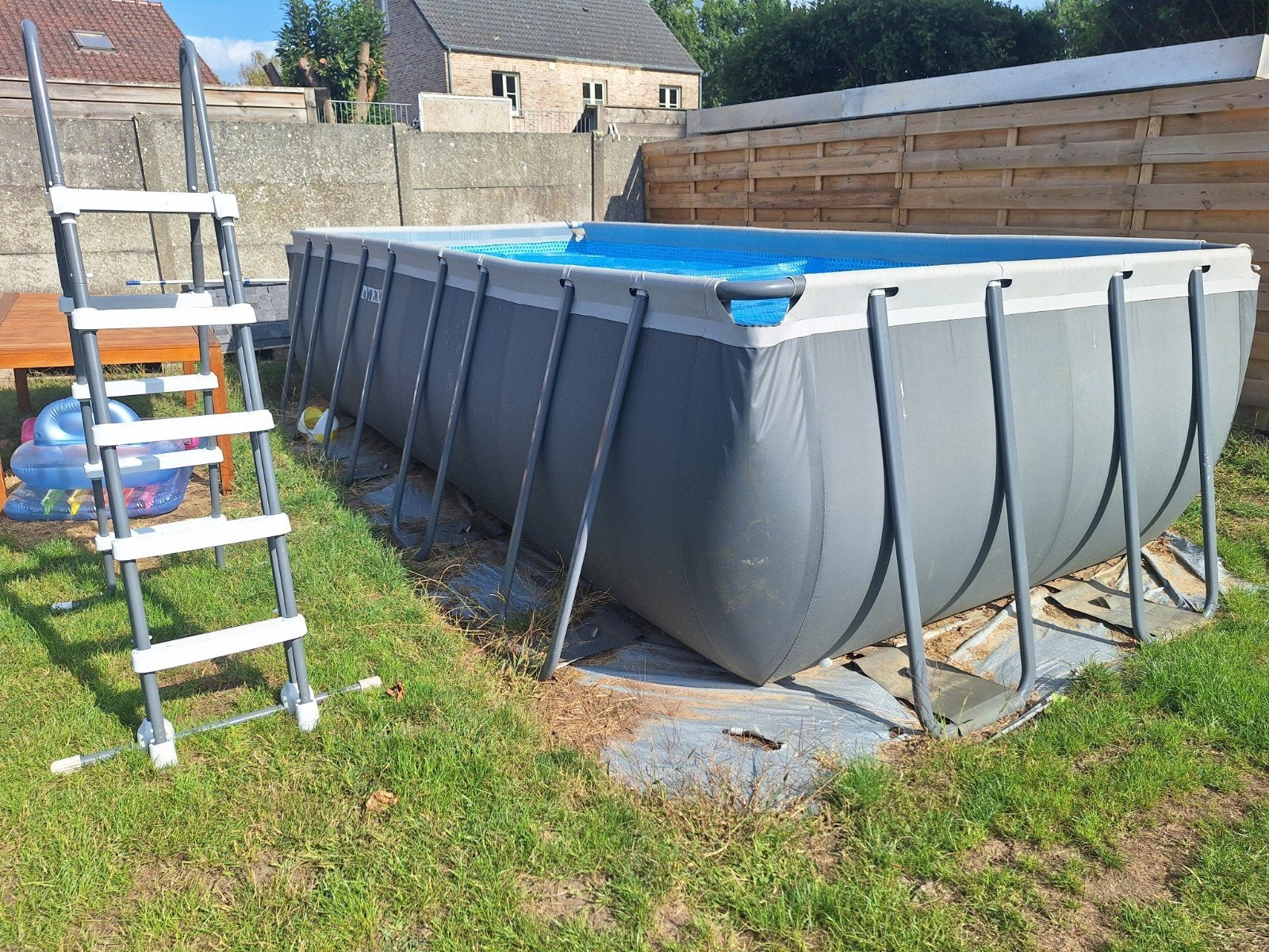 Zwembad Intex Ultra 549 x 274 x 132 cm met alle toebehoren, Tuin en Terras, Ophalen, Rechthoekig