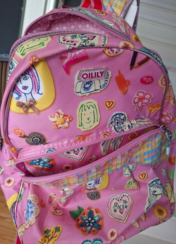 Rugzak Oilily, Ophalen