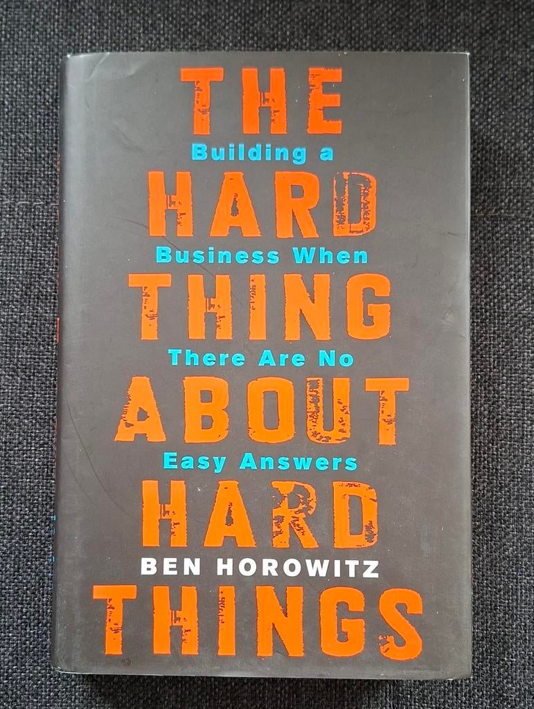 Boek : Ben Horowitz - The Hard Thing About Hard Things, Boeken, Ophalen of Verzenden, Ben Horowitz