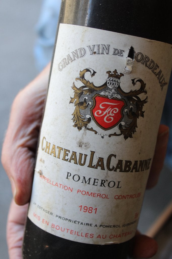 Château La Cabanne de Pomerol. 1981., Collections, Vins, Comme neuf, Vin rouge, France, Pleine, Enlèvement