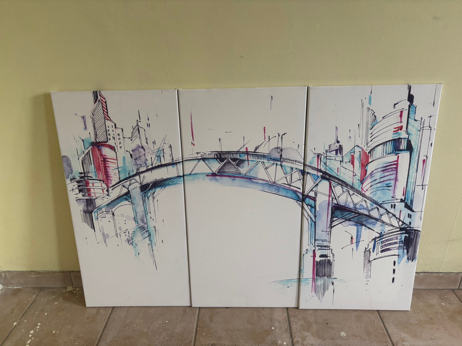 Canvas-modern art, Antiek en Kunst, Kunst | Schilderijen | Abstract, Ophalen