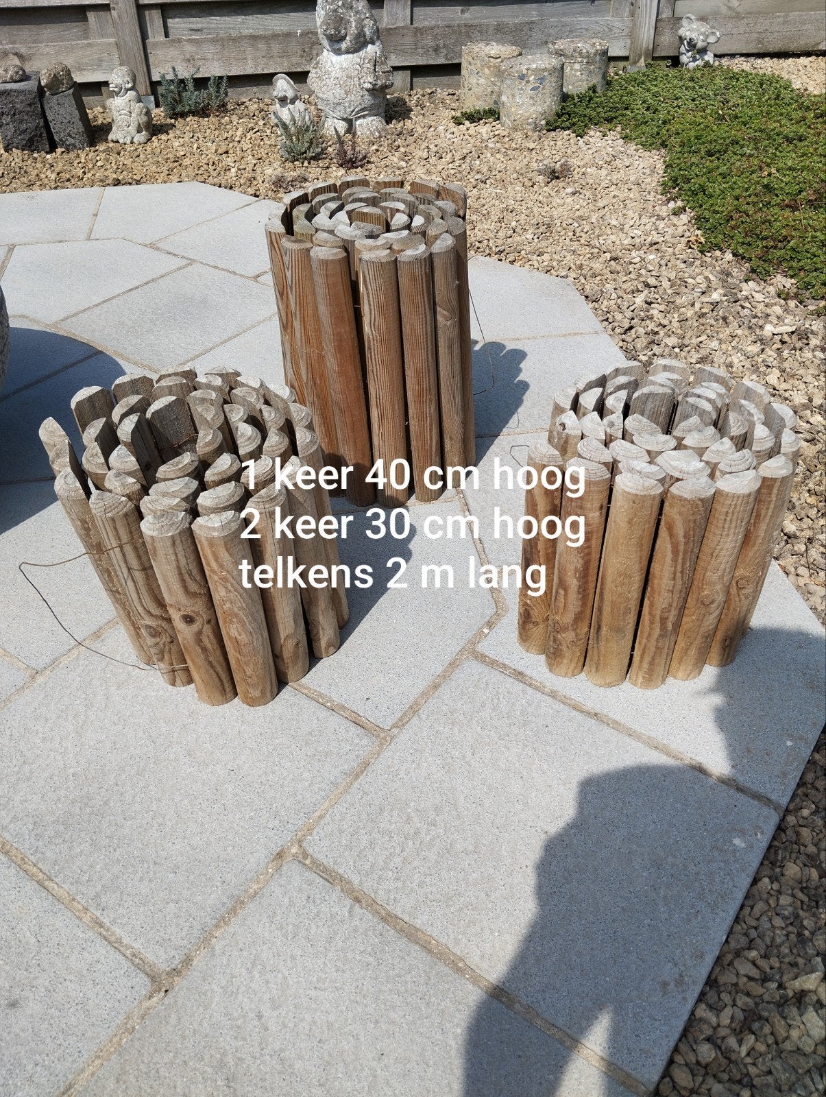 3 rolborders mooie staat, Ophalen