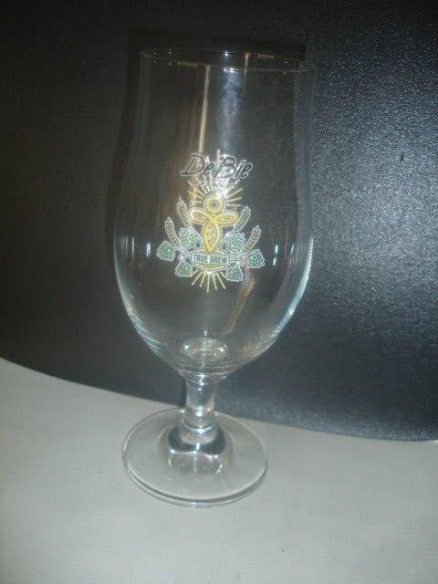 Bierglas De Bie, True Brew, 0,33l. M21, brij. De Bie, Verzamelen, Biermerken, Ophalen of Verzenden, Zo goed als nieuw, Glas of Glazen