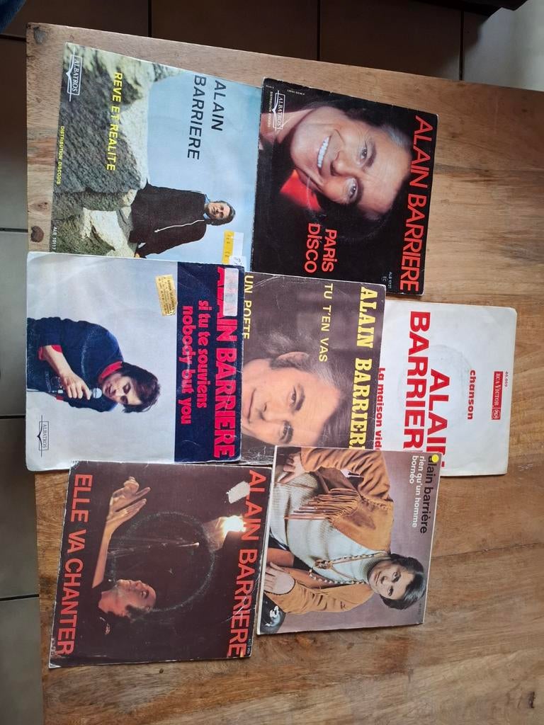 11 singles  ALAIN BARRIERE, Enlèvement ou Envoi
