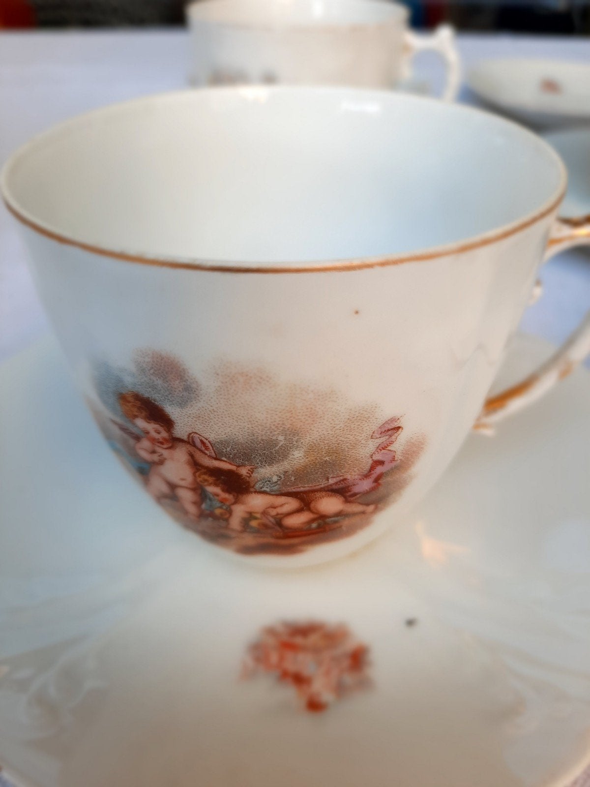 engelenservies, Ophalen