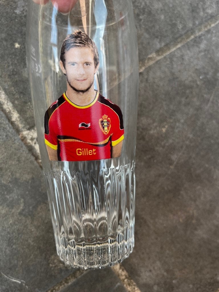 Jupiler glas Rode Duivel Gillet, Ophalen of Verzenden, Jupiler