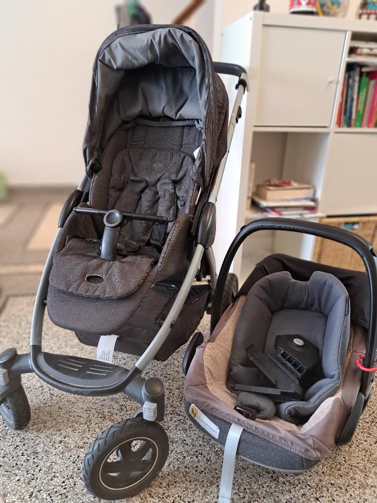 Poussette Stella (Maxi-Cosi) et siège auto, Enfants & Bébés, Poussettes & Combinaisons, Utilisé, Poussette, Maxi-Cosi, Avec siège auto