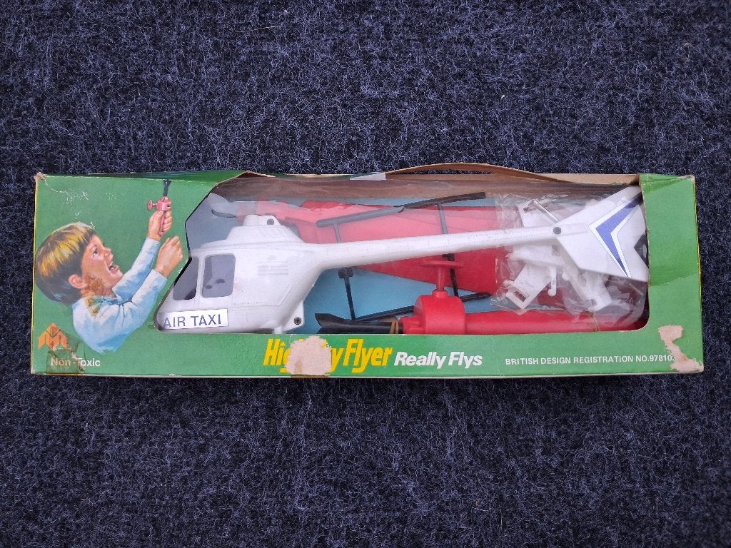 Vintage High Sky Flyer speelgoedhelikopter, Ophalen of Verzenden, Zo goed als nieuw