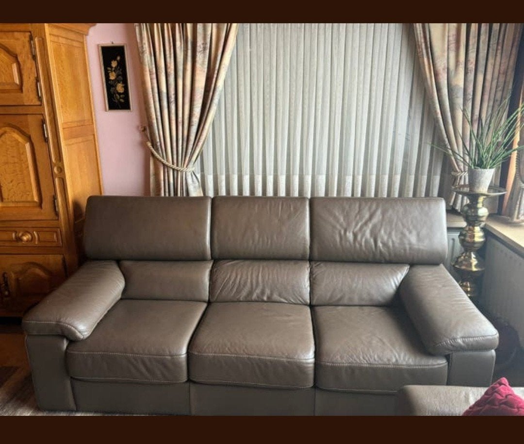 Mooie Lederen Salon Zetels, Huis en Inrichting, Ophalen