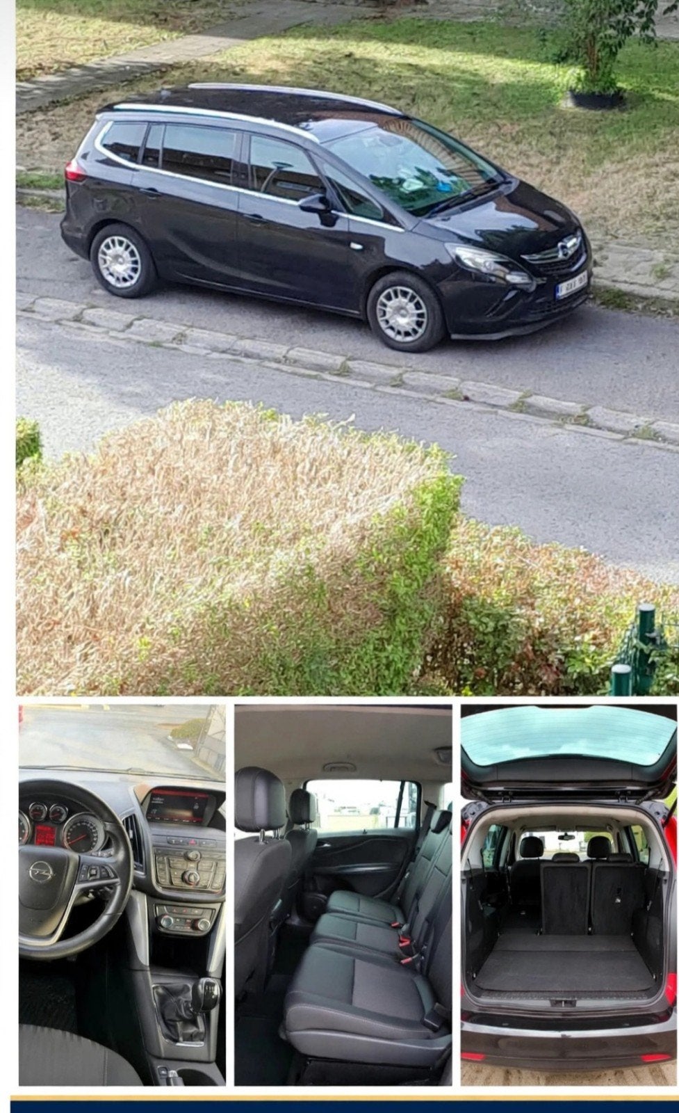 opel zafira tourer  noir 5 place, Achat, Euro 6, Noir, 5 portes