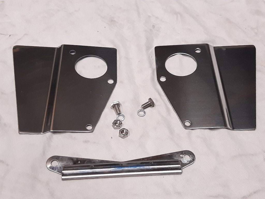 hitteshild TWIN HS4 CARBS, INOX, Classic Mini, Ophalen, Nieuw, Mini