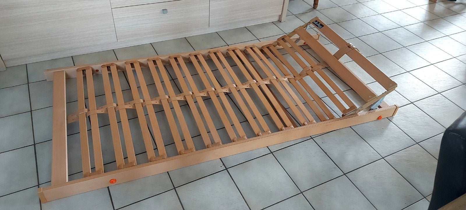 sommier à lattes ajustable, Maison & Meubles, 90 cm, Queen size, Comme neuf, Enlèvement
